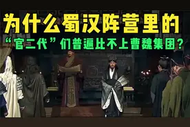 为什么蜀汉阵营里的“官二代”们普遍比不上曹魏集团？