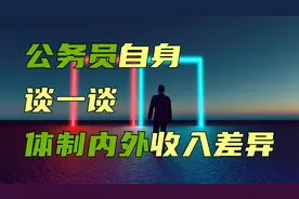 公务员自身谈一谈体制内外收入差异视频封面
