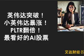 英伟达突破！小英伟达暴涨！PLTR翻倍！最看好的AI股票。视频封面