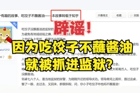 【辟谣】吃饺子不蘸酱油被抓进监狱？如何给谣言溯源及寻找破绽？视频封面