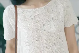 这款织法不一样的棒针树叶花样，织毛衣特别洋气漂亮