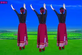 广场舞《心上的罗加》32步藏族舞背面演示，看一遍就会跳了