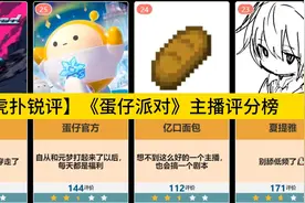 【虎扑锐评】《蛋仔派对》主播评分榜
