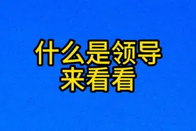 什么是领导，来看看视频封面
