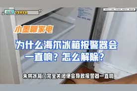 为什么海尔冰箱报警器会一直响？怎么解除？视频封面