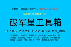 破军星工具箱拼上淘(支持淘特)，拼多多 复制到 淘宝_淘特