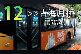 【POV8 杭州公交】12路 三塘竹苑→古海月桥 5倍速 4K60fps视频封面