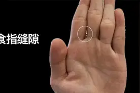 生命线尾端分叉，出行运势不错。也说明晚年的生命线力减弱