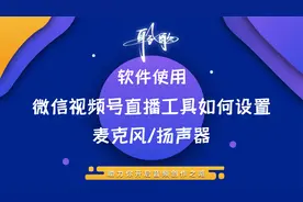 直播软件 |在微信视频号直播工具上设置正确的麦克风与扬声器选项视频封面