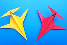 一张纸折小朋友最爱的纸飞机，非常简单，手工DIY折纸教学