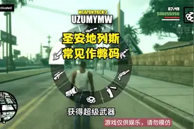 盘点GTA圣安地列斯常见的游戏作弊码