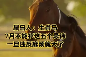 属马人：生肖马，7月不能犯这五个忌讳，一旦违反麻烦就大了