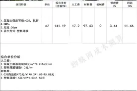 揭秘水泥混凝土路面综合单价141.19元/m2，报价注意事项必看图片