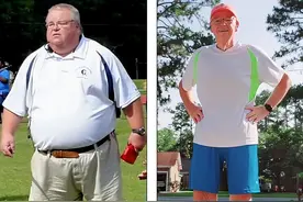 美国58岁老师减肥200斤，自然瘦身受追捧，“回到中学时的体重”图片