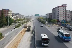 G107临湘城区段大修工程预计12月底竣工图片