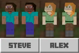 我的世界：9个默认皮肤的历史，Steve是个玩笑！Alex原型是Jeb图片