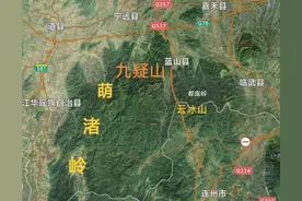 南岭山脉横跨四省区，广西、广东、湖南、江西，其五个山岭最有名图片