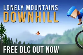 《孤山速降》以操纵自行车躲避障碍的动作类小游戏图片