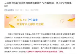 厉害了！！南阳市这三个优质教育集团登上河南省教育厅官方微信，向全省推广！南阳市教育局图片