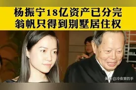 18亿财产尽归前妻子女，婚姻18年，结局对翁帆公平吗？图片
