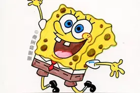 零基础自学简笔画，教你画海绵宝宝图片
