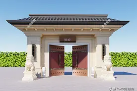 6款农村大门款式设计图纸，款款高端大气图片