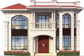 湖南农村二层简欧风格小别墅图片