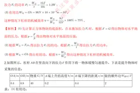 初中物理，杠杆和滑轮的机械效率，计算题专练（含答案）图片