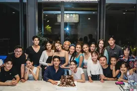 泰星mookda过生日kem送礼物～《情链》cp又合体辣图片