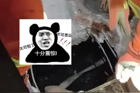 河南信阳 一男子上厕所时手机不慎掉入旱厕粪坑，一时心急直接跳下去捞不慎被困图片