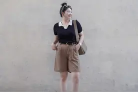 这是我见过穿的最干练利落的微胖博主，140斤大气时髦，看着舒服图片