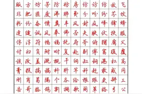 荆霄鹏行楷7000字，硬笔字帖图片