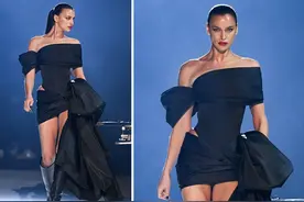 C罗前女友T台近照，37岁身材紧致！眼神杀+有力量，极品大长腿图片