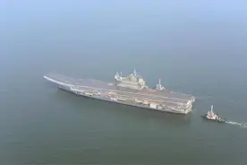 印度国产航母第三次海试！没有拦阻索和雷达，妄想在8月服役图片