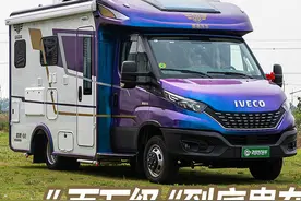 百万级房车贵在哪了？强劲动力炫彩外观，赛德小额头房车猎鹰2号图片