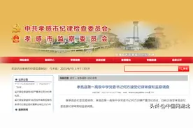 湖北孝昌县第一高级中学党委书记涉嫌严重违纪违法被查图片