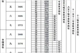 事业单位岗位工资和薪级工资对照表图片