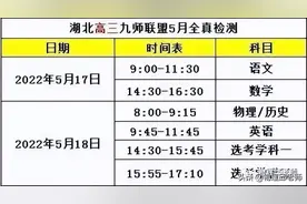 2022届湖北省九师联盟5月18日质量检测物理试题图片