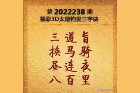 2022238期太湖字谜图片