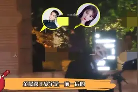 金晨王安宇深夜酒吧嗨玩，被拍一同回家，双方此前绯闻不断图片