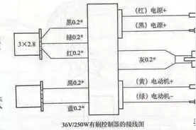 电动车控制器电路接线图及数据参数图片