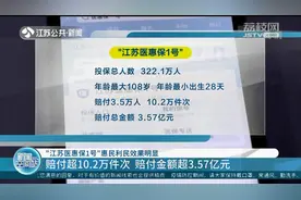 “江苏医惠保1号”惠民利民效果明显 赔付金额超3.57亿元图片
