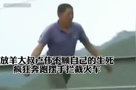 河北老汉放羊冒死去拦截火车，意外获得30万# 人间有爱 # 真实事件 # 卢伟图片