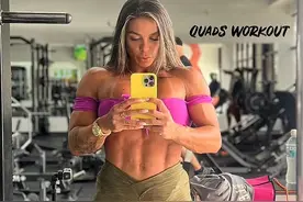 女版绿巨人！巴西健身网红一天狂吃7顿饭，全身肌肉超发达图片