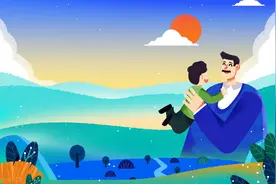 父亲节对儿子的寄语图片