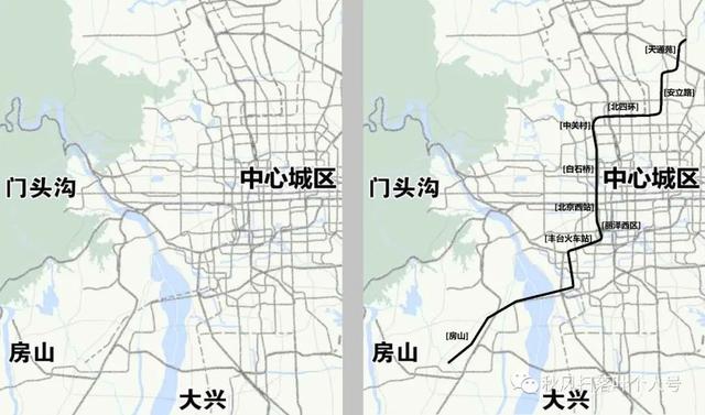 「轨道交通6」地铁三期规划解读和线路图、R6线、房山有轨电车