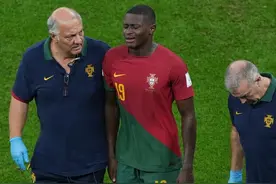 葡萄牙队官方：努诺·门德斯左大腿肌肉受伤，无法继续参加比赛图片