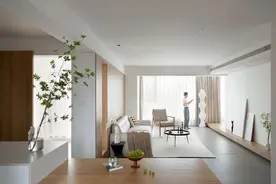 成都小情侣的145㎡顶楼大平层，原木+灰白，网友：极致温柔才是家图片