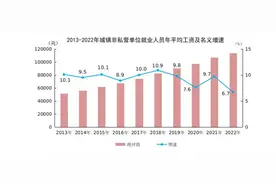 2022年城镇非私营单位就业人员年平均工资114029元图片