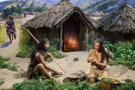 石器时代人类取火的方法有击石取火、钻木取火、锯竹取火等图片